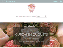 Tablet Screenshot of cupcakebouquets.com